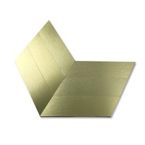 중앙데코 접착식헤링본 메탈타일점착식 YM-F03 골드, 1장