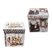 NKMALL 1+1 수납의자 스툴 빈티지정리함 트렁크정리함, 1+1 구두+오토바이