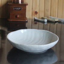 토비 수려한2 오목 접시 1호, 화이트, 1개