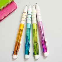 1324몰 투명3색볼펜(100개), 랜덤, 100개