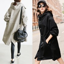 빨강몽키 가을이오면 후드루즈핏박스야상 야상/사파리