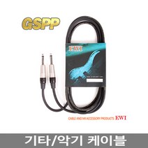 EWI GSPP 기타/악기케이블 3m (수x2/ 55TS잭)