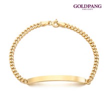 골드팡 14k 롱스틱 커브체인 팔찌