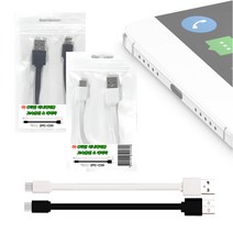 시드넷 USB C타입 고속충전 미니 숏 케이블 20cm ZPC-C20, 블랙