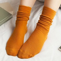 아이원더 칼라다양 베이직 골지 여성양말