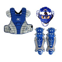 미즈노 MIZUNO 사무라이 일반 마스크 포수장비 SET (청색) 포수 보호장비, 청색