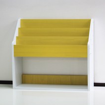 양지가구 전면책꽂이 3단 DIY 책장, 전면책꽂이3단800 개나리