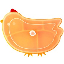 토탈하우스 파미레 실리콘 꼬꼬흡착식판 흡착식 식판 실리콘식판, 옐로우-실리콘-꼬꼬흡착식판-918146