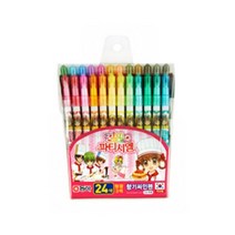 동아연필] 국산품 PP케이스사인펜/캐릭터싸인펜, 24색파티시엘, 1세트