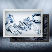 포토라이트 90X120 LED광고판, 실버, 1개