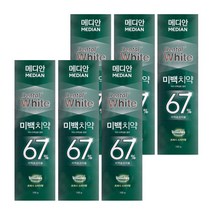 메디안 덴탈 화이트 플러스 미백 치약 프레시 스피아향, 100g, 6개