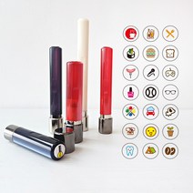 퍼니맨 S-C1 쿠폰도장 스탬프, (10mm)가옥네이비-폰트없음, 녹색잉크