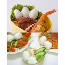 일본 수입 정품 삶은 계란 틀 도시락 메추리알 성형, 계란틀(토끼+곰)