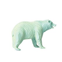 콘타모 골판지 3D 종이 입체 퍼즐 초소형 나노 Nano (나노), 사파리, 곰 (Nano)