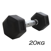 한중스포츠 고무 육각 아령 1kg~30kg까지, 20kg, 1개