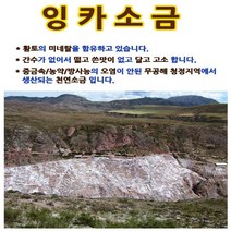 페루통상 잉카소금 굵은소금 1Kg, 1포