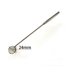 치경 치아거울 거울지름 24mm 스텐 재질 전체 22cm, 1개