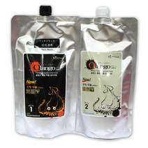 올랭고 웰빙 칼라 오징어 먹물 염색약 헤어컬러, 리치블랙, 1개