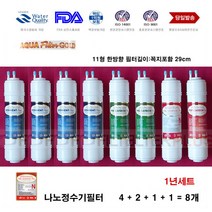 나노정수기필터 워터케어 DWP-815 APS 호환 정수기 필터 B형 교환 1년 세트