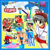STUPID 체육대회and응원용품 단체행사게임 127종, 001~024 응원깃발/짝짝이, 005_응원용 짝짝이 소 (그린)