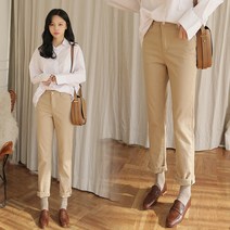 플레이팝 여성용 슬림와이드 면스판팬츠