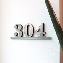 아크릴마트 호실판 숫자판 표찰 아파트동호수 룸넘버 호실안내 숫자안내 아파트호수 도어사인 문패/도어사인, 2. 실버