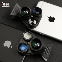 픽아이 5in1렌즈, 5in1렌즈세트/블랙, 1팩