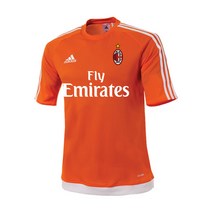 아디다스 AC밀란 에스트로 15 저지 SS(S16152) 오렌지 화이트 커스텀 축구 유니폼