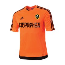 아디다스 LA갤럭시 에스트로 15 저지 SS(S16164) 오렌지 블랙 커스텀 축구 유니폼