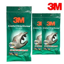 3M 쓰리엠 컴포트 그립 L 코팅 작업용 장갑, 그레이, 3개