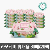 라포레띠 아기 물티슈 6.0 리필, 30매, 20개