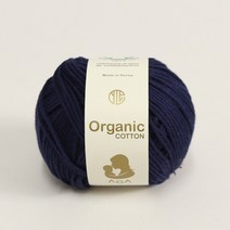 [앵콜스] 아가 오가닉코튼실 30g AGA Organic Cotton 유기농 면사 오가닉실 뜨개실 아기옷 아기양말 모자, 37 네이비