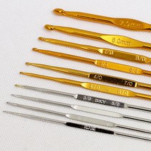 [앵콜스] 금속코바늘 (레이스용1/8호 ~ 모사용12호/왕코바늘10mm 12mm 15mm) 뜨개실/털실, 15.0mm (플라스틱-색상랜덤)