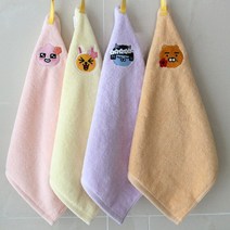 카카오프렌즈 플라워 고리수건 4매, 골고루(어피치품절)