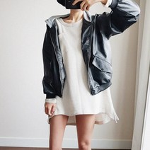 나날샵 캠퍼스 원피스티]롱맨투맨 캐주얼 원피스 미니원피스 흰남방 롱티 여성의류