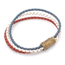 [골드러쉬] B-193 남자 자석팔찌 가죽꼬임 남성패션팔찌