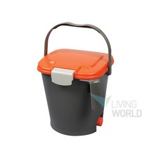 리빙월드 가정용 음식물수거함 5L(내통포함-주황색)