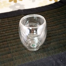 유리 2중잔 (대) / 유리다기 유리찻잔 유리잔 보이차잔, 제품 상세내역 참조