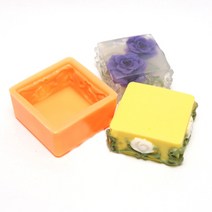 새로핸즈 비누만들기 실리콘 몰드 엔틱 테두리 사각 150g, 단품