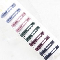 아이원더 무광 팬톤칼라 헤어집게핀 (10개한세트)