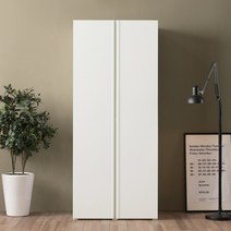 아씨방가구 카일 80cm 수납 옷장, 화이트
