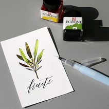 로얄탈렌스 에코라인 캘리그라피 수채화 잉크 48색, 버밀리온