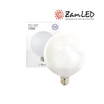 젬 LED 볼전구 볼램프 숏타입 롱타입 15W, 숏타입 15W 주광색(흰빛), 1개