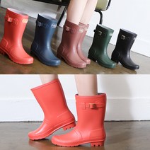 여성 미들 레인부츠 레인장화