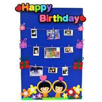 폼스케치(폼아트) 생일축하사진보드, 펠트폼보드