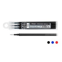 파이롯트 프릭션볼펜 0.5mm 리필심 3입(흑 청 적), 블루