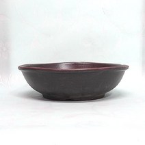 우리도예 옹기수반, 낮은옹기호박수반 소호 지름28.5cm 높이8cm