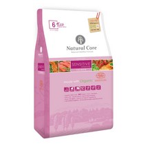 네츄럴코어 전연령 에코6 센시티브 솔루션 연어 애견사료 작은입자, 생선, 10kg, 1개