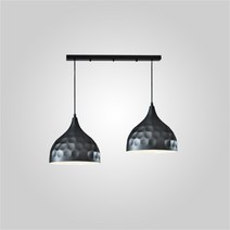 모든조명 꼼보 2등 펜던트 식탁등 인테리어조명, A(블랙)