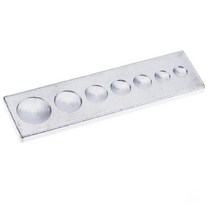 가죽 공예 DIY 멀티 종발 스넵 가시메 다이, 1개